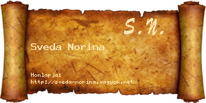 Sveda Norina névjegykártya